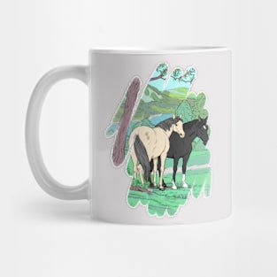 Painted Wild Horses Mug